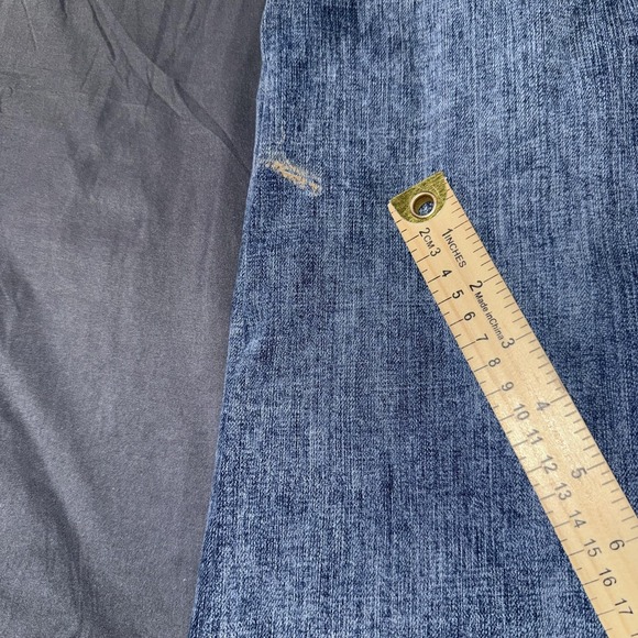 Wrangler Retro Jeans Mens 30x30 Blue Slim Boot Bootcut Stretch Denim Distressed - Picture 9 of 11